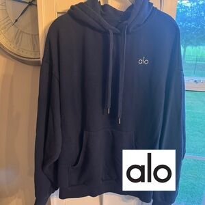 ALO Yoga Navy Hoodie